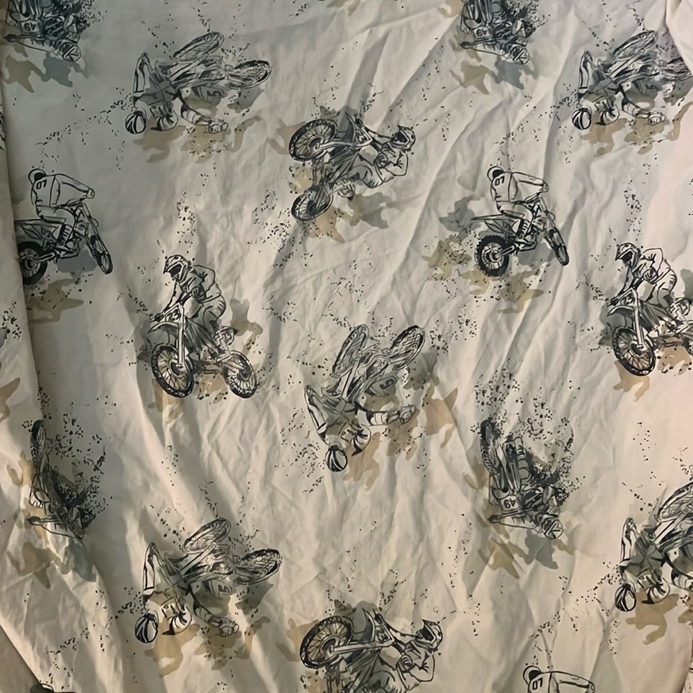 Motocross sheet set for full size bed